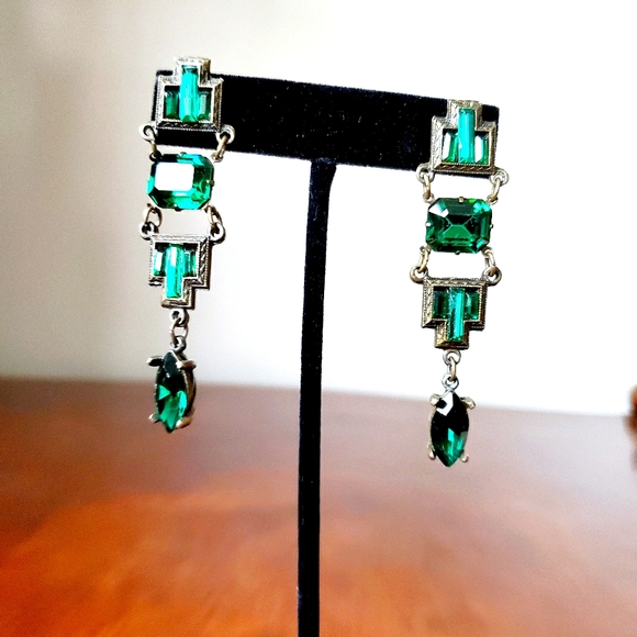 Vintage Green Earrings